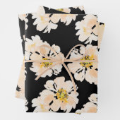 Moderne Waterverf roze pony floral Inpakpapier Vel (In situ)