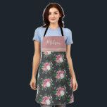 Moderne Waterverf Roze Roze Bouquet Patroonnaam Schort<br><div class="desc">Moderne Waterverf Roze Roze Bouquet Pattern Name Schort. Perfecte gave voor meisjesvrienden, mam, oma en kookliefhebbers.</div>