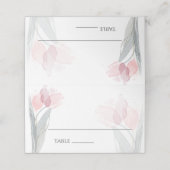Moderne Waterverf - roze tulpen Plaatskaartje (Buitenkant ongevouwen)