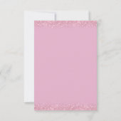 Moderne Waterverf roze vlinder Baby shower Kaart (Achterkant)