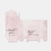 Moderne Waterverf Roze Wolk Negen Baby shower Bedankdoosjes (Uitgevouwen)