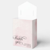 Moderne Waterverf Roze Wolk Negen Baby shower Bedankdoosjes (Geopend)