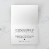 Moderne Waterverf Roze Wolk Negen Baby shower Bedankkaart (Binnen)