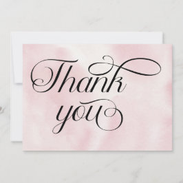 Moderne Waterverf Roze Wolk Negen Baby shower Bedankkaart