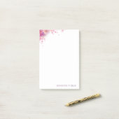 Moderne Waterverf Rozen Bloemen Elegante Sjabloon Post-it® Notes (Op bureau)