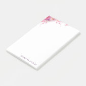 Moderne Waterverf Rozen Bloemen Elegante Sjabloon Post-it® Notes (Schuin)
