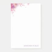 Moderne Waterverf Rozen Bloemen Elegante Sjabloon Post-it® Notes (Voorkant)