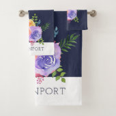 Moderne Waterverf Rozen Floral Bouquet Bad Handdoek (Insitu)