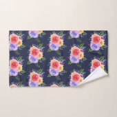 Moderne Waterverf Rozen Floral Bouquet Pattern Bad Handdoek (Handdoek)