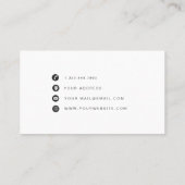 Moderne Waterverf Rozen Floral Visitekaartje (Achterkant)