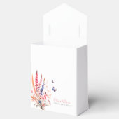 Moderne Waterverf Rustieke rode blauwe wilde bloem Bedankdoosjes (Geopend)