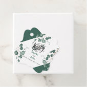 Moderne waterverf salie groene eucalyptus bruiloft bedankjes labels (In situ)