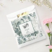 Moderne waterverf salie groene eucalyptus bruiloft bedankzakje (Gezegeld)