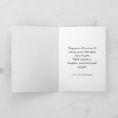 Moderne Waterverf Scandinavische dennenboom kerst Kaart (Binnen)