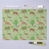 Moderne Waterverf Schattigee bosdieren weide Tissuepapier (Craft)