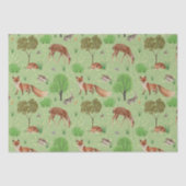 Moderne Waterverf Schattigee bosdieren weide Tissuepapier (Voorkant)