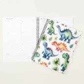 Moderne Waterverf Schattigee Dinosauruspatroon 202 Planner (Display)