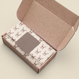 Moderne Waterverf Schattigee paashaas gezicht neut Tissuepapier