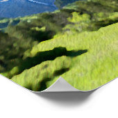 Moderne Waterverf Schilderen Berglandschap Poster (Hoek)