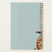 Moderne Waterverf schildpad gepersonaliseerd Notitieboek (Achterkant)