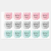 Moderne Waterverf Script Kinder naam waterdicht Labels (Vel)