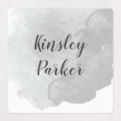 Moderne Waterverf Script Kinder naam waterdicht Labels (Design 2)