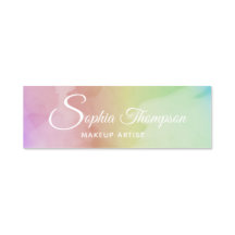 Moderne Waterverf Script Rainbow Pastel