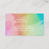 Moderne Waterverf Script-regenboog - Visitekaartje (Achterkant)