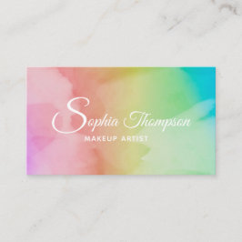 Moderne Waterverf Script-regenboog - Visitekaartje