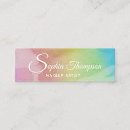 Moderne Waterverf Script-regenboog - Visitekaartje