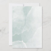 Moderne waterverf scripttypografie bruiloft foto save the date (Achterkant)