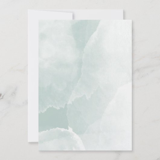 Moderne waterverf scripttypografie bruiloft foto save the date (Achterkant)