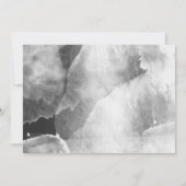 Moderne waterverf scripttypografie eenvoudige brui save the date (Achterkant)