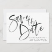 Moderne waterverf scripttypografie eenvoudige brui save the date (Voorkant)