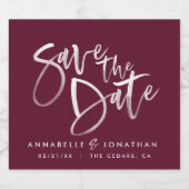 Moderne waterverf scripttypografie eenvoudige brui sparkling wijnetiket (Enkel label)