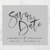 Moderne waterverf scripttypografie eenvoudige brui sparkling wijnetiket (Enkel label)