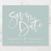 Moderne waterverf scripttypografie eenvoudige brui sparkling wijnetiket (Enkel label)