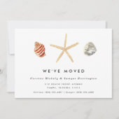 Moderne Waterverf Seashells Aankondiging (Voorkant)