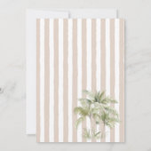 Moderne Waterverf Serenity Sands Starlight Bridal Kaart (Achterkant)