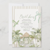 Moderne Waterverf Serenity Sands Starlight Bridal Kaart (Voorkant)