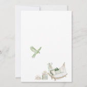 Moderne Waterverf Serenity Sands Starlight Bridal Kaart (Achterkant)