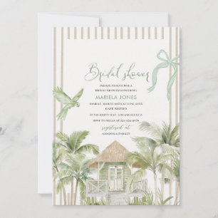 Moderne Waterverf Serenity Sands Starlight Bridal Kaart