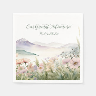 Moderne Waterverf Servet