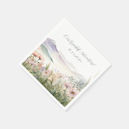 Moderne Waterverf Servet (Hoek)