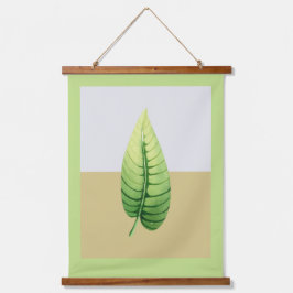 Moderne Waterverf Single Leaf Hangend Wandkleed