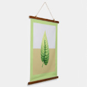 Moderne Waterverf Single Leaf Hangend Wandkleed (Gebogen)