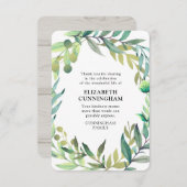 Moderne Waterverf-sloopmonument Bedankkaart (Voorkant / Achterkant)