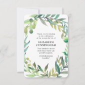 Moderne Waterverf-sloopmonument Bedankkaart (Voorkant)