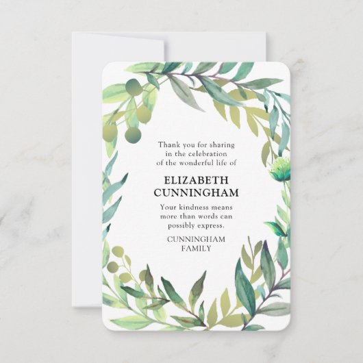 Moderne Waterverf-sloopmonument Bedankkaart (Voorkant)