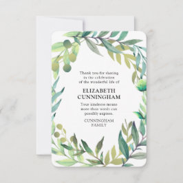 Moderne Waterverf-sloopmonument Bedankkaart